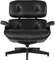 Кресло с оттоманкой Eames Lounge Total Black Limited Edition