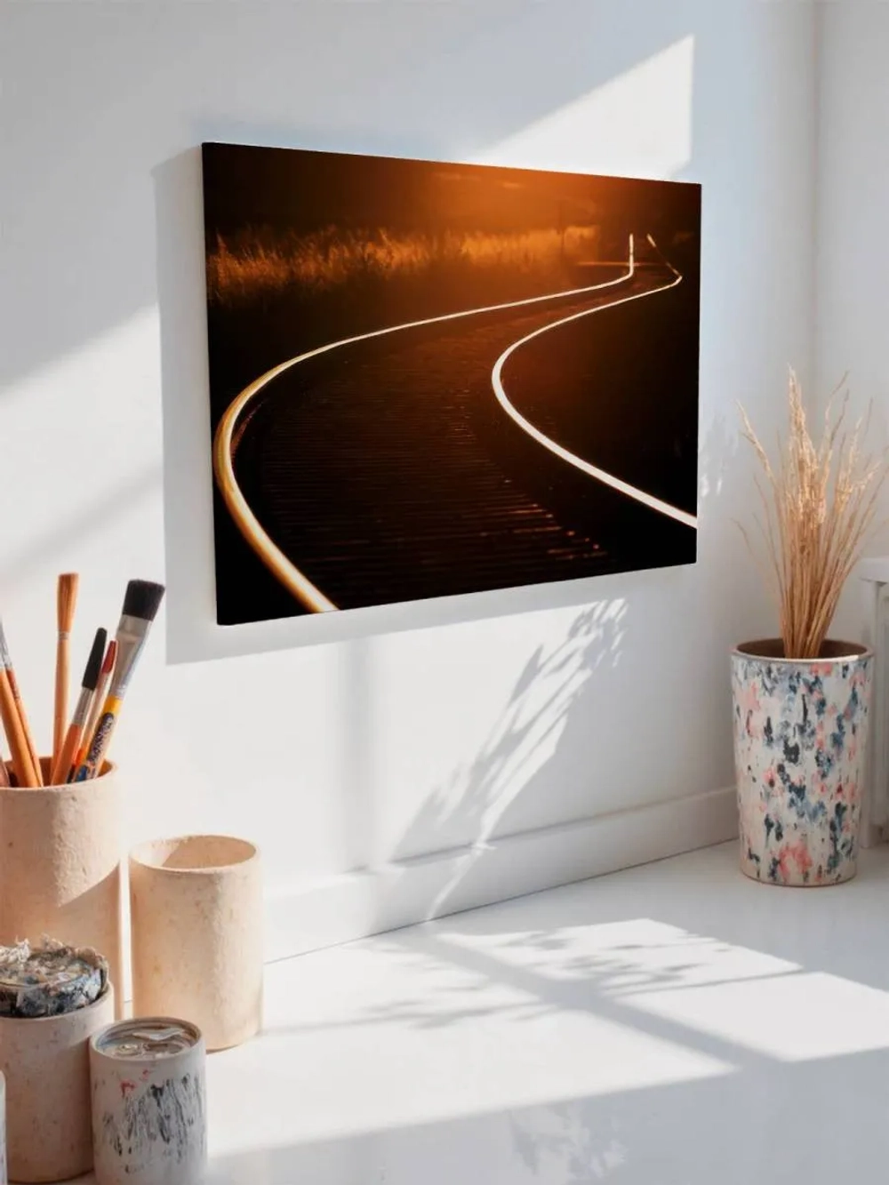 Картина на стену 40 X 50 Железная дорога