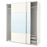 Шкаф - PAX / MEHAMN/AULI  IKEA/ ПАКС / МЕХАМН/ АУЛИ   ИКЕА, 236х200  см, белый