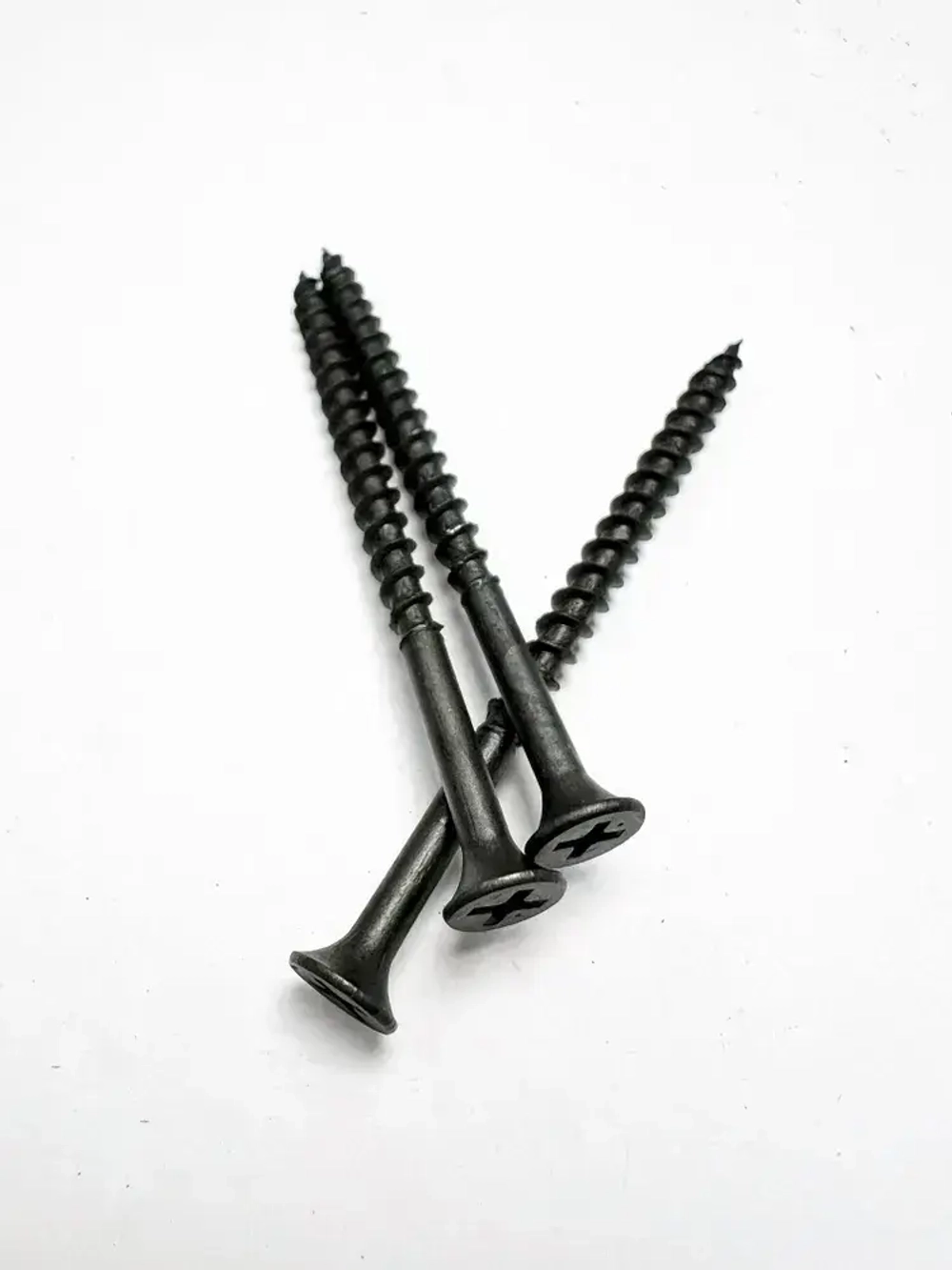 Саморезы по дереву 4.2х70 мм, черные фосфатированные, 1 кг