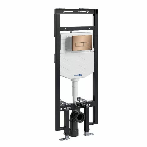 Система инсталляции для унитаза WasserKraft Dinkel 58TLT.010.ME.RG03 с кнопкой розовое золото
