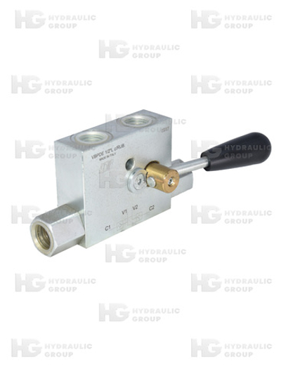 Гидрозамок двухсторонний  VBPDE 1/2"L C/RUBINETTO SX (левый)