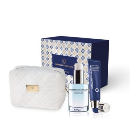 GERMAINE DE CAPUCCINI Golden Hours, Excel Therapy O2 Эмульсия кислородонасыщающая для жирной/нормальной кожи 50 мл, TimExpert Hydraluronic Эмульсия (сыворотка) увлажняющая наполняющая, 30 мл