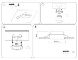 Ambrella Встраиваемый поворотный точечный светильник GX53 IP Protect TN6651