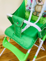 Стульчик для кормления АРТ-1684 (Мишка на лужайке (зеленый))
