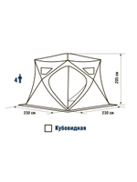 Палатка для зимней рыбалки HIGASHI Camo Pyramid