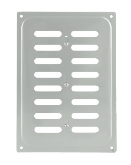 Решетка с заслонкой (заглушкой) 165х240 мм Хром