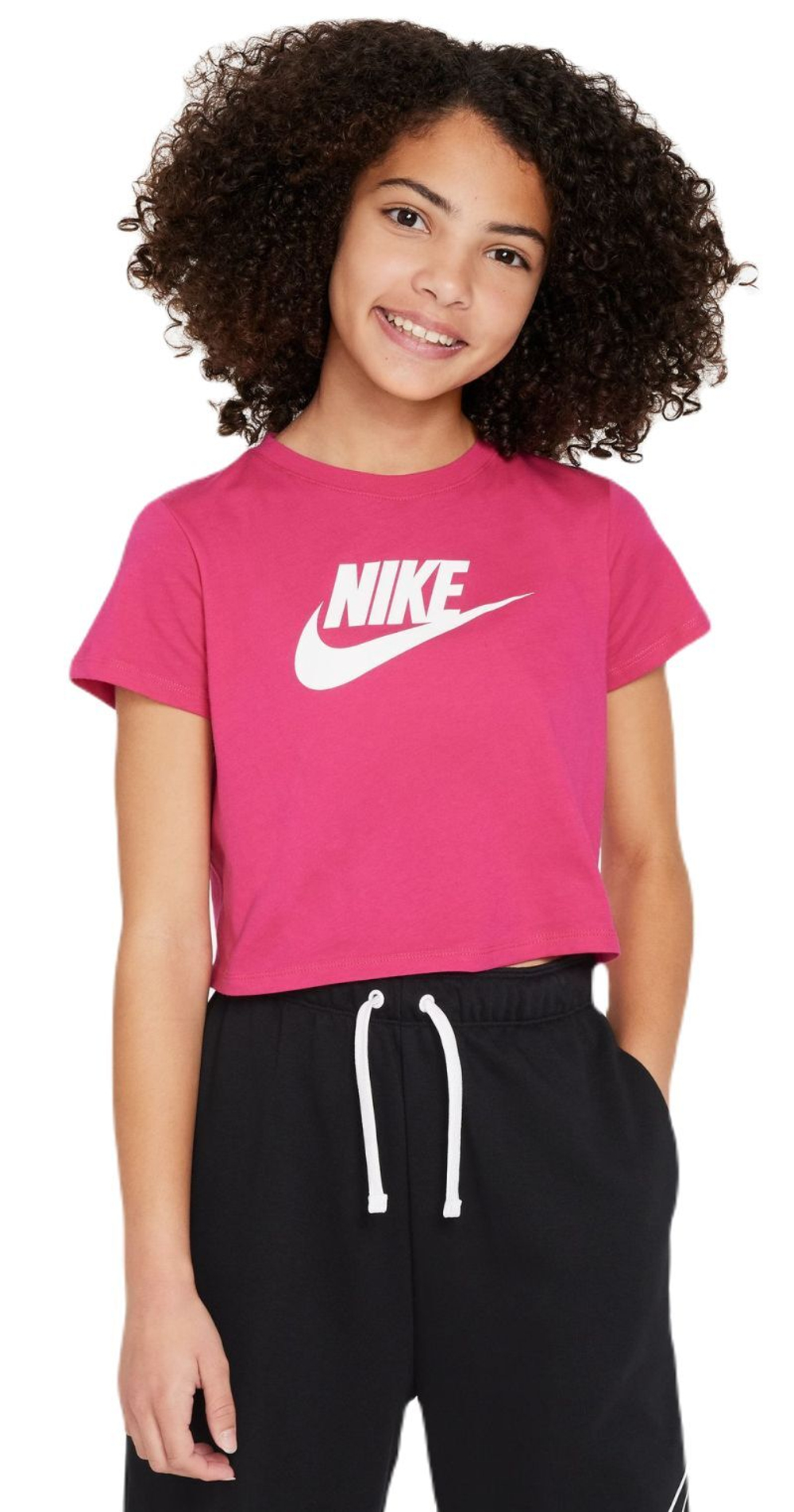 Футболка для девочки Nike Sportswear Crop Futura Tee - Pink