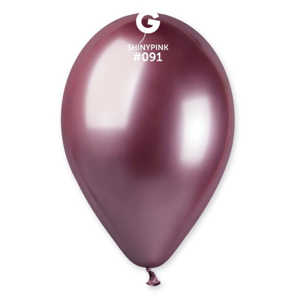 Воздушные шары Gemar, цвет 091 хром розовый, 50 шт. размер 5&quot;