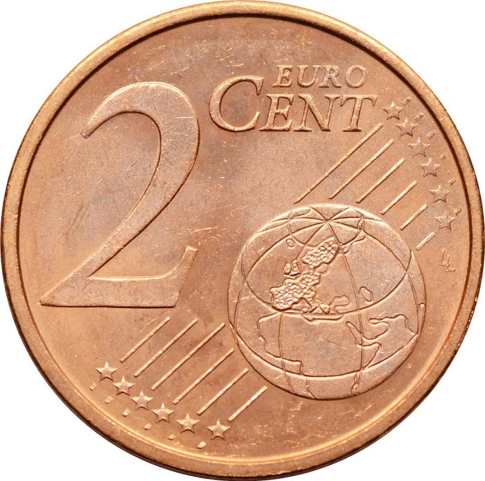 2 евроцента 2012 Испания (2 euro cent)