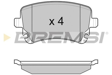 BREMSI - BP3086-BMS - Brake Pad Set, disc brake