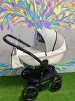 Коляска  PACCO (2 в 1) (RIKO BASIC) 05 Grey Fox (серый-белый)