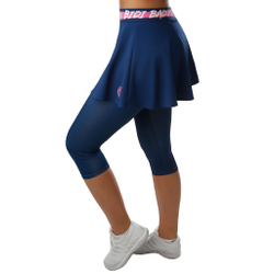 Женская теннисная юбка BIDI BADU Faida Tech Scapri Women - Dark Blue, Pink