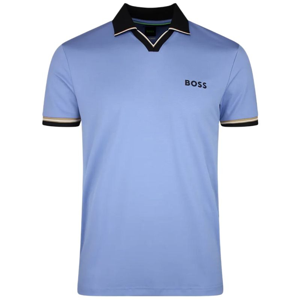 Теннисное поло BOSS TOC Serve 2 - light/pastel blue