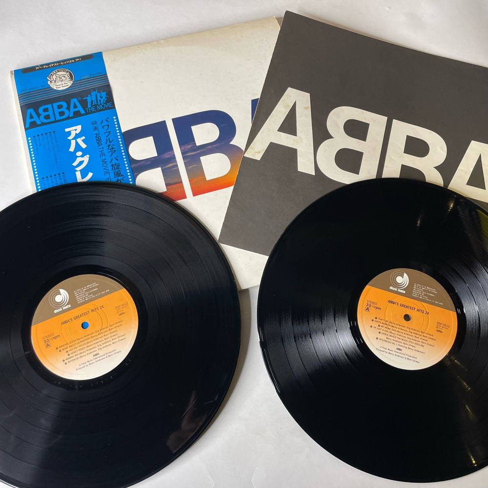 Винтажная виниловая пластинка LP ABBA АББА, ABBA's Greatest Hits Лучшие Хиты 24 (Япония 1980) (Оби)