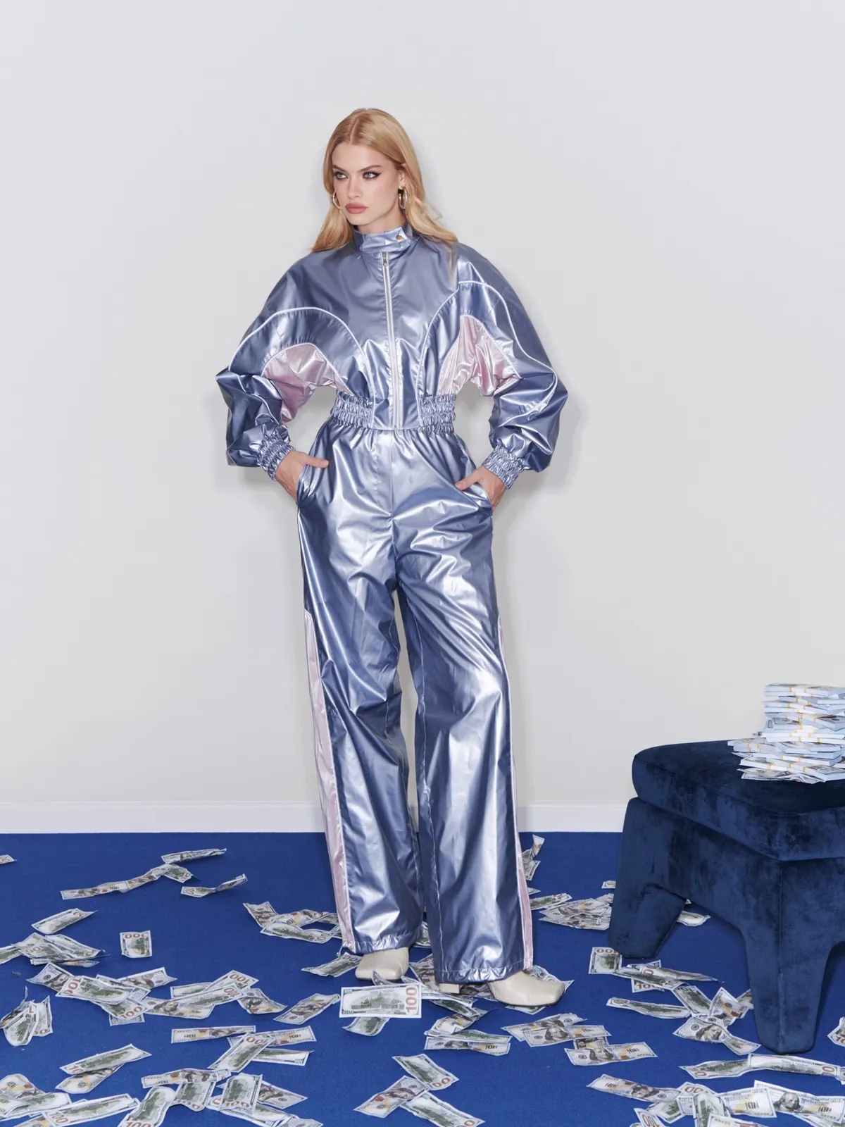 Брюки металлик «Жена авторитета»