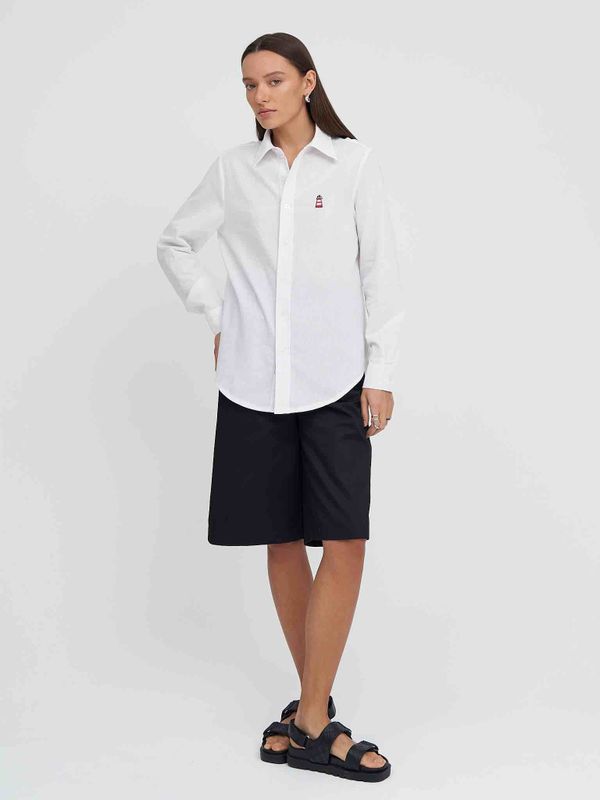 Рубашка Тонкая белая - фото 4