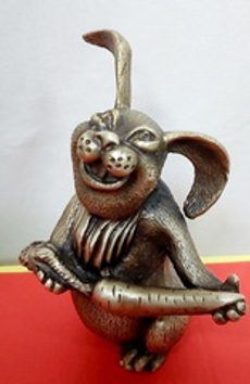 Бронзовая статуэтка "Заяц"