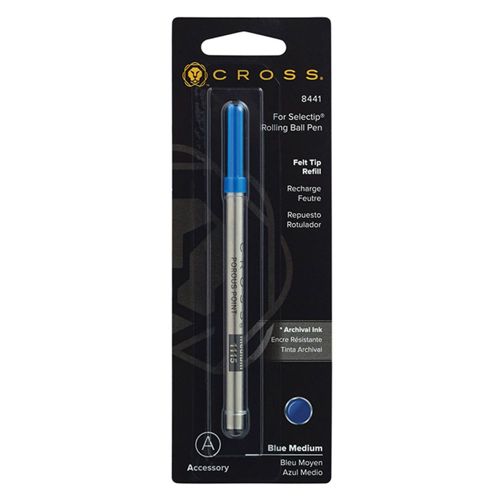 Стержень капиллярный Cross для роллеров Selectip 0.7 мм синий (8441) 1