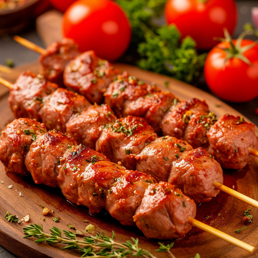 Шашлык из индейки (филе бедра б/кости), 1 кг