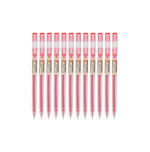 Ручка гелевая Deli 0.5мм красная, проз. корпус А-119