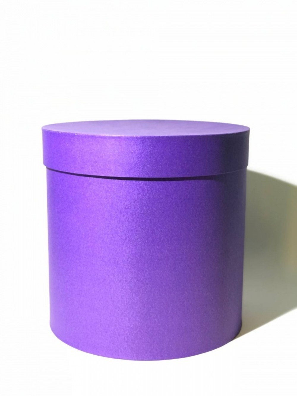 Коробка КРУГ с крышкой матовая 19*19см