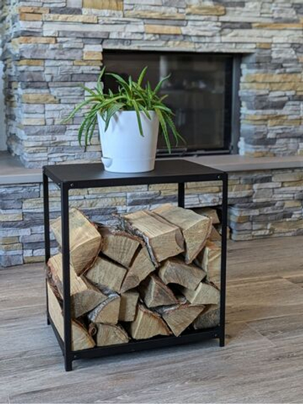 Дровница для камина, дровница для бани, металл, черная