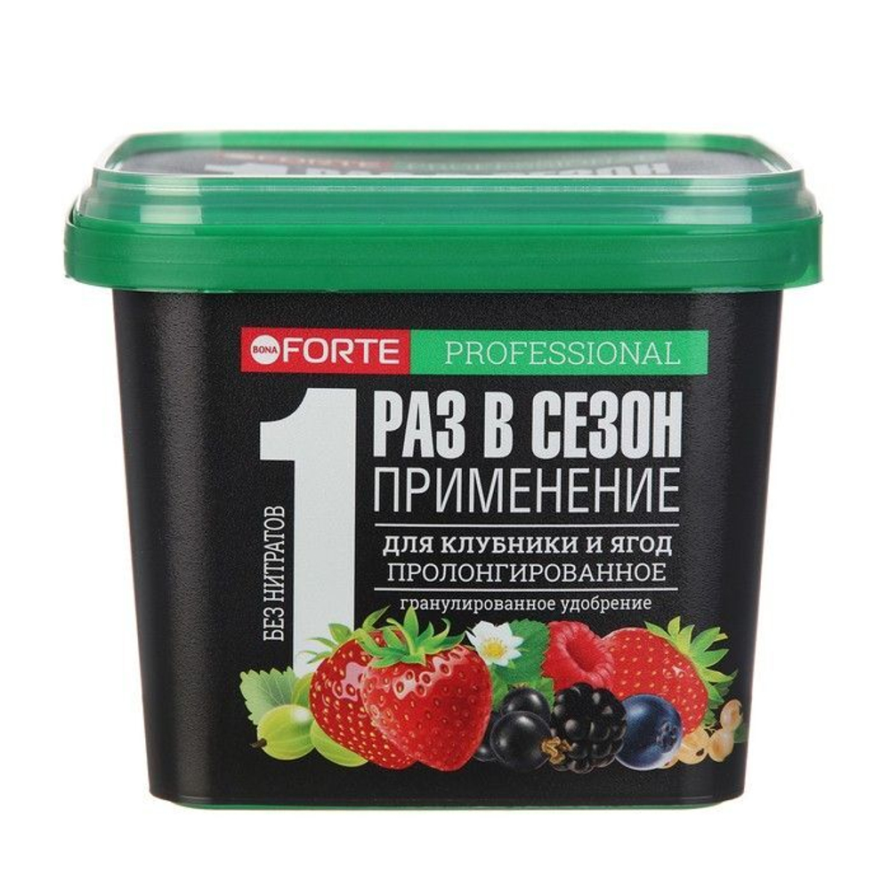 Бона Форте Удобрение Для клубники и ягод с биодоступным кремнием, ведро 1л