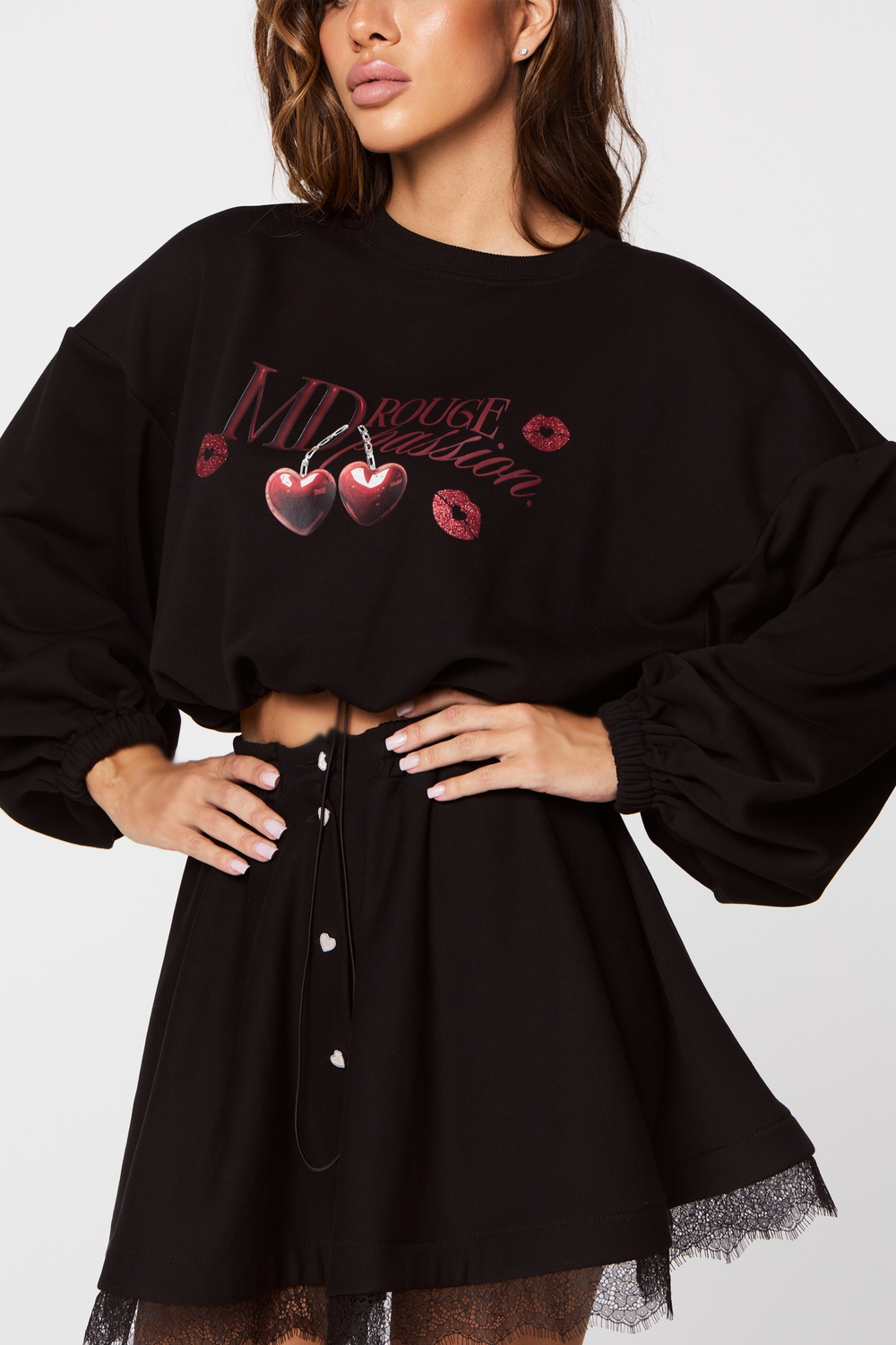 Свитшот «MD rouge» black