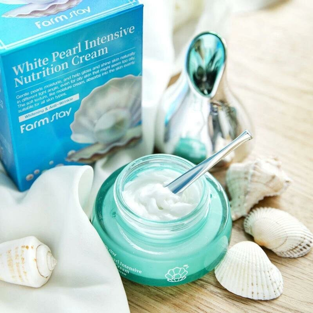 FarmStay Крем для лица интенсивное увлажнение "White Pearl Intensive Nutrition Cream" FARM STAY 50мл