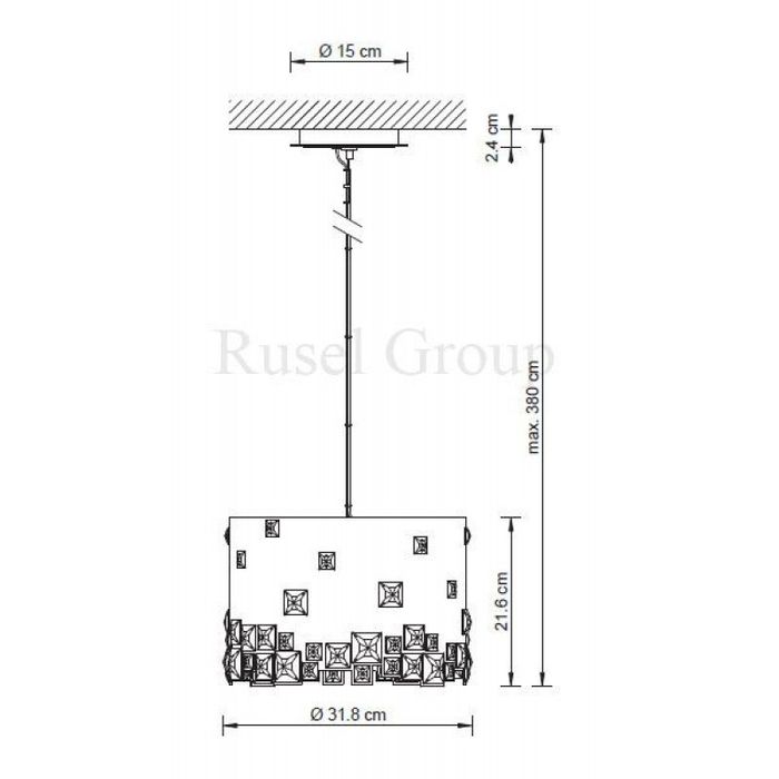 Подвесной светильник Swarovski MOSAIX 31.8 CM A.9950 NR 700 278