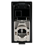 Розетка DEC RJ45 FTP кат.6,  1мод.,  черн. (22.5х45мм)