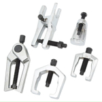 Набор съемников шаровых опор и рулевых тяг, 5 предметов /Набор съемников рулевых и шаровых соединений с изменяемой высотой