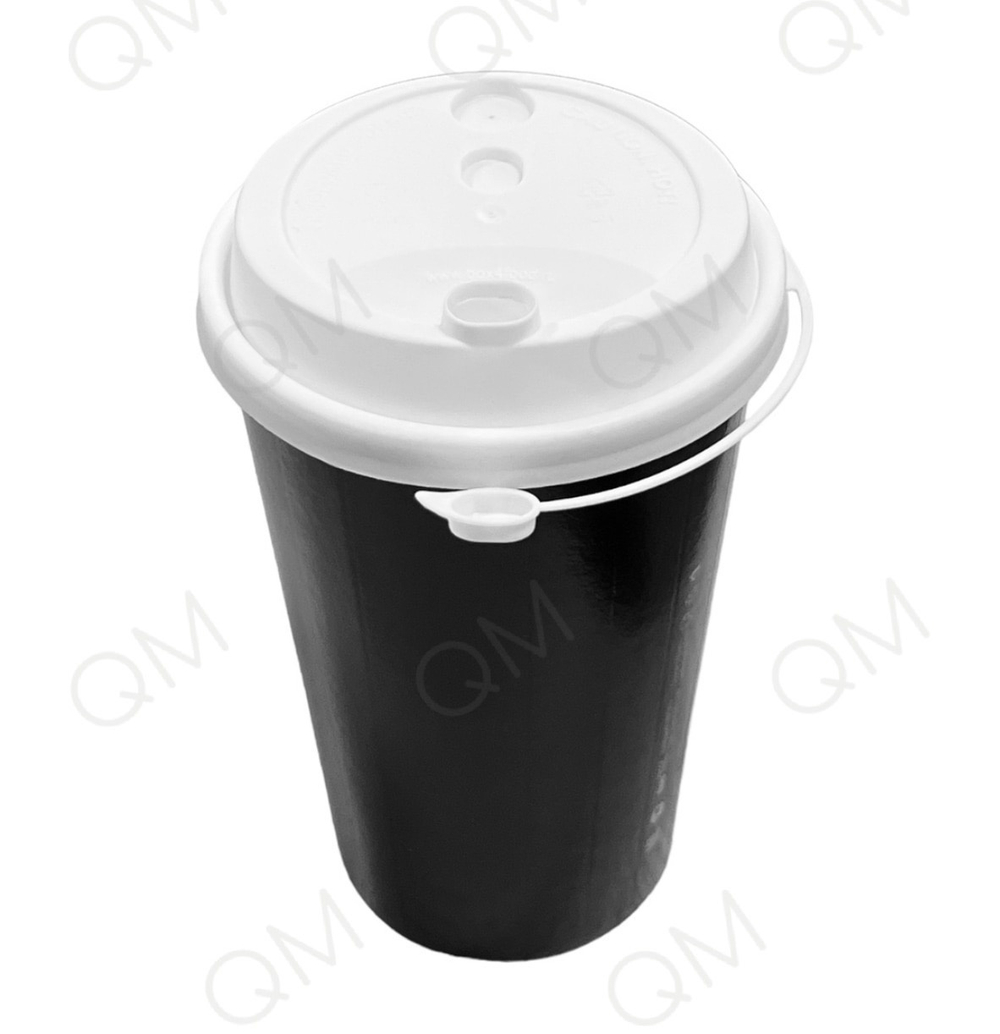 Крышка для стакана 80 мм "Покров. Полимер" с клапаном (белая) (1000шт/кор)