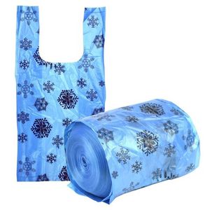 Пакет майка рулон Китай цветной фон 200*375мм 800 гр/рул ± 10%  30 рул/меш