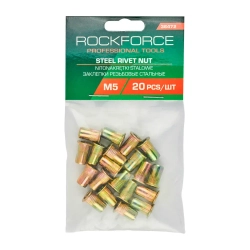 Заклепки резьбовые стальные М5 (20шт./к-т) RockFORCE RF-36472