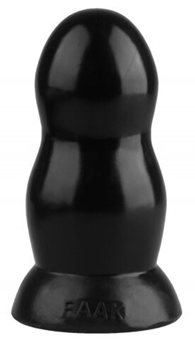 Черная гладкая анальная втулка - 15,5 см. (Цвет: черный)