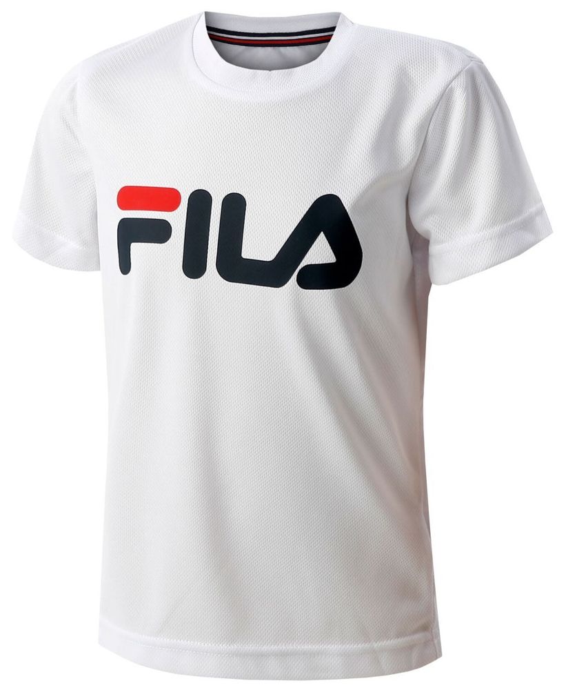 Футболка для мальчика теннисная Fila T-Shirt Logo Kids - white