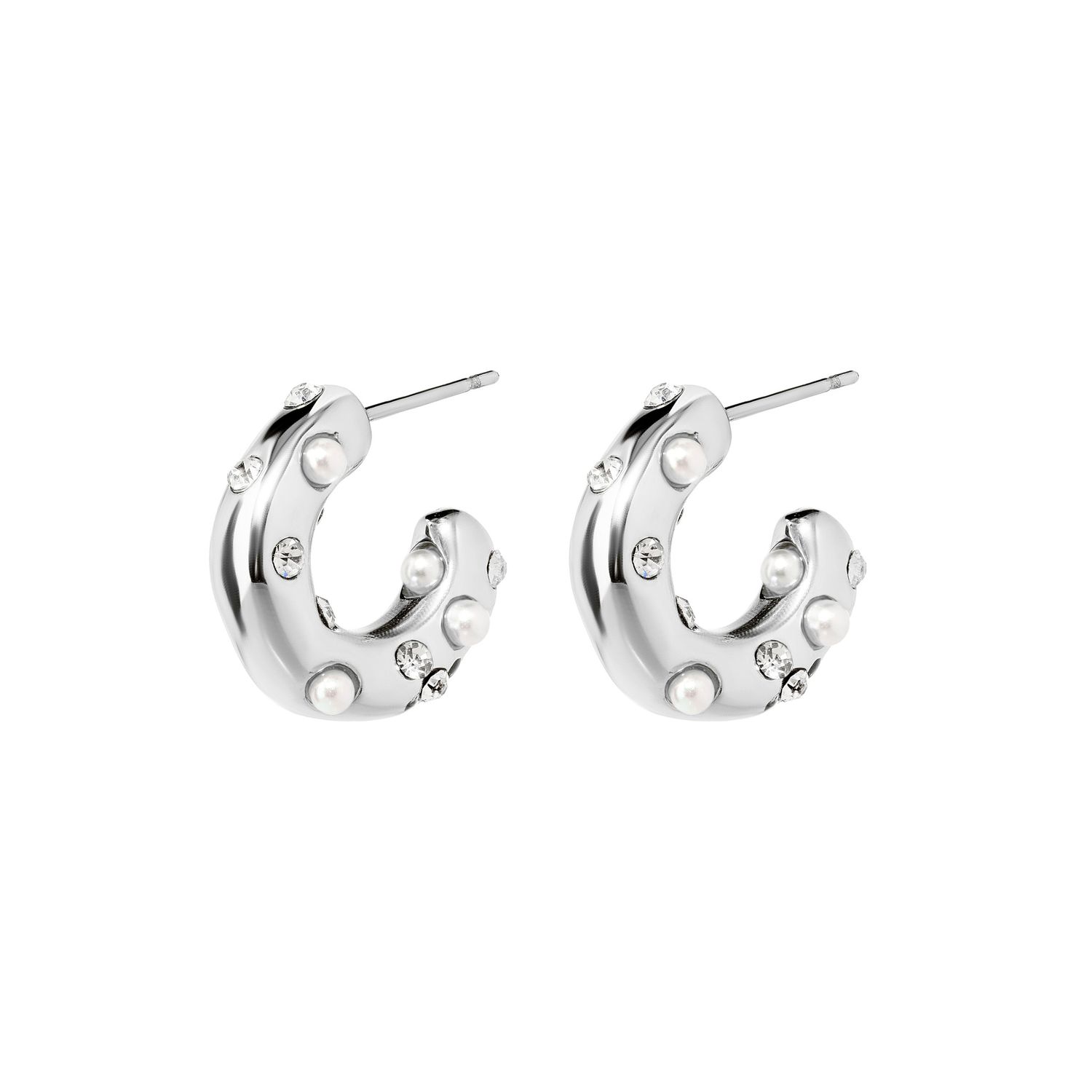 Серьги Pearly Donut Earrings - Silver