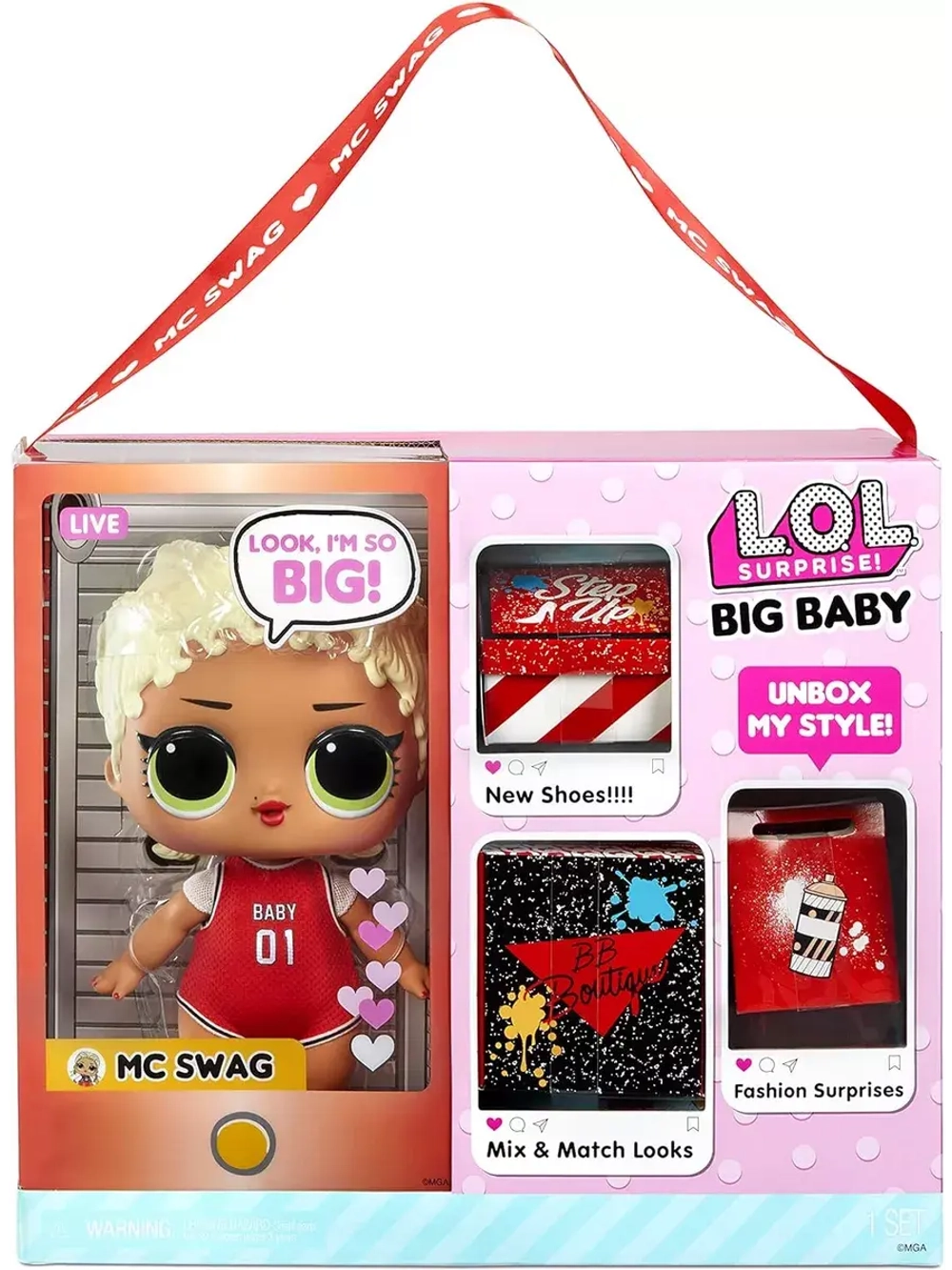 Набор большая кукла малышка Лол Lol Big B.B. Swag оригинал
