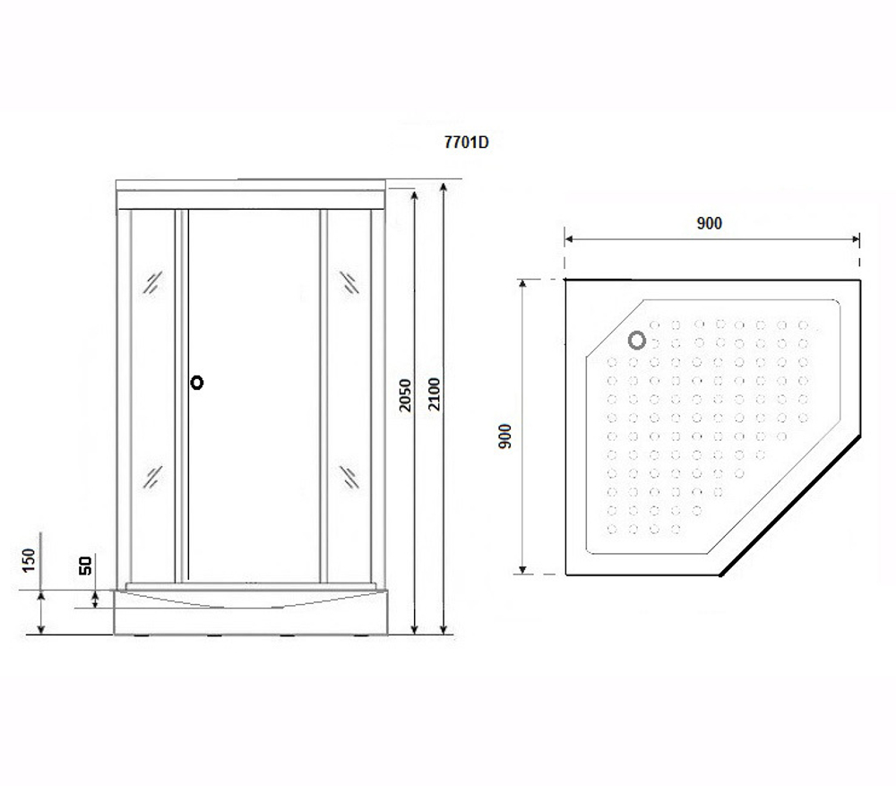 Душевая кабина Niagara Lux NG-7701DW