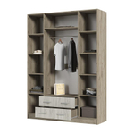 Гармония ШК 602 Шкаф 4х-дверный Дуб крафт серый / Дуб крафт белый