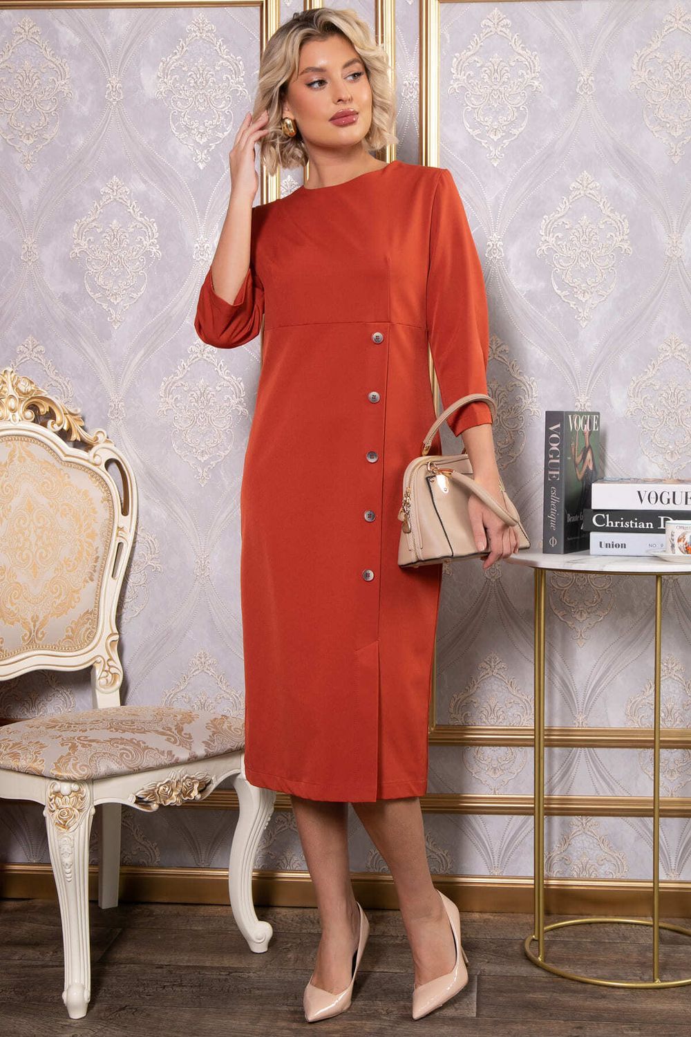 Платье Твоё настроение (оранжевое) П14813-43М LT Collection