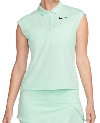 Женское поло Nike Court Dri-Fit Victory Polo - mint foam/black