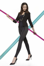 Легинсы Celine с карманами на замочках (Размер: S) (Цвет: черный)