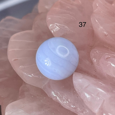 54642  Агат голубой Сапфирин Бусина 12,5мм