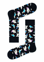 Носки унисекс Pigeon Sock с голубями (Размер: 29) (Цвет: черный)