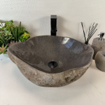 Каменная раковина из речного камня RS-05364 (50*44*16) 0857 из натурального камня