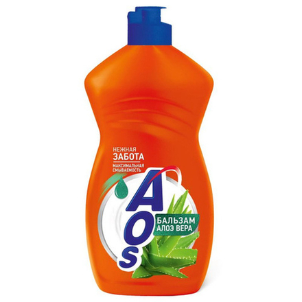 AOS 450гр. Ср-во д/посуды Бальзам с Алоэ Вера