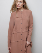 Платье из вискозы Стелла Маккартни карамель